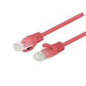 PATCHCORD CAT.6 UTP 1M RED FLUKE PASSED LANBERG 10-PACK