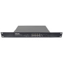 Intellinet 8-Port Gigabit Ethernet PoE+ Web-Managed Switch with 2 SFP Ports, IEEE 802.3at/af Power o