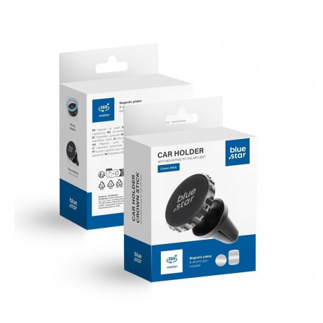 Magnetic car phone holder Blue Star Crown air vent black