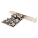 DIGITUS USB 3.0, 2-Port, PCI Express Add-On card, 2 Ports A/F; 1x LP bracket, NEC UPD720202 chipset