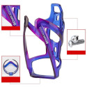 Rockbros FK338 bicycle holder for water bottle - blue and purple