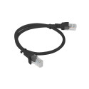 PATCHCORD CAT.6 UTP 0.5M BLACK FLUKE PASSED LANBERG