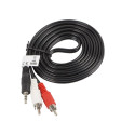 Lanberg kaabel Minijack 3.5mm (M) 3pin - 2xRCA (Chinch) (M) 2m
