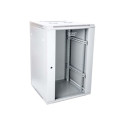 DIGITUS DN-W19 18U/600 DIGITUS Wallmount cabinet 18U, 600x600mm, grey RAL 7035