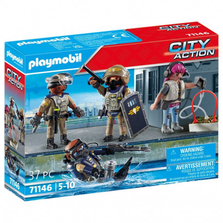 PLAYMOBIL CITY ACTION Tactical Unit figuuride komplekt 71146