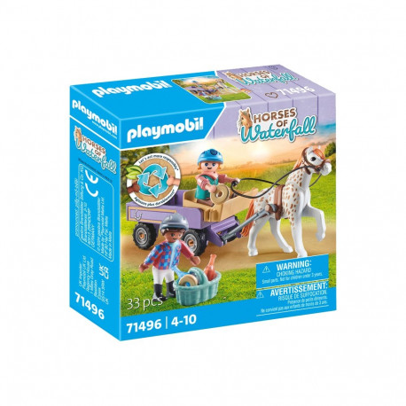 PLAYMOBIL HORSES OF WATERFALL Poni vankriga 71496