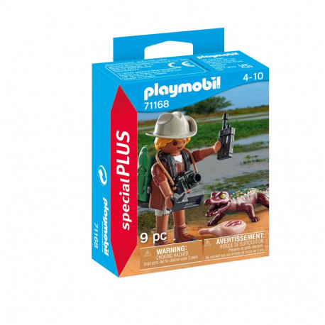 PLAYMOBIL SPECIAL PLUS Researcher with young caiman 71168