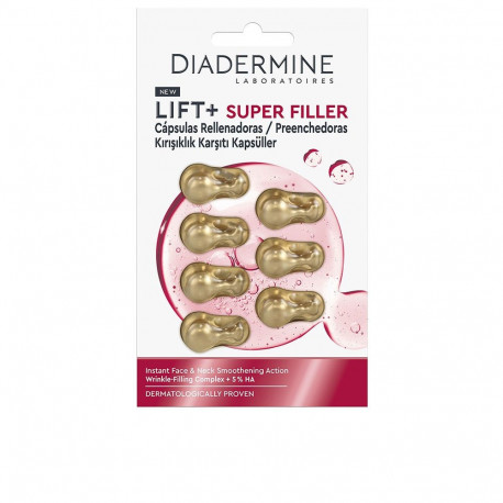 DIADERMINE LIFT + SUPER FILLER rellenador alisante rostro y cuello cápsulas 7 u