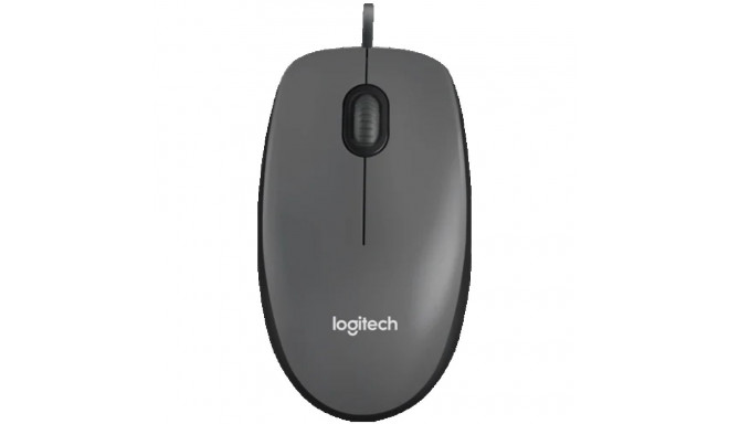 LOGITECH M100 Corded Mouse - BLACK - USB