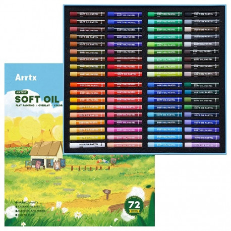 Oil Pastels Set ARRTX, 72 Colors