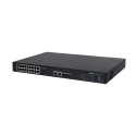 PoE hub 1000Mbps 16 ports + 2G uplink + 2SFP