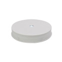 Electric 360° rotating stand with LED lighting, round 30cm, white