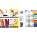 Drawing Sketch Pencil Set ARRTX 2B, 14pcs