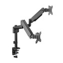 Spring mount for two 17"-32" monitors