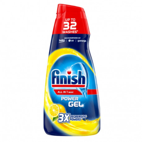 Nõudepesumasina geel FINISH All-in-1 Lemon 900ml