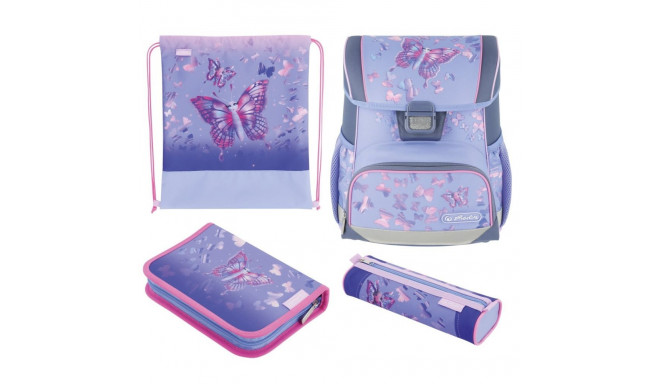 Herlitz koolikott-ranits Loop Plus - Butterfly Paradise