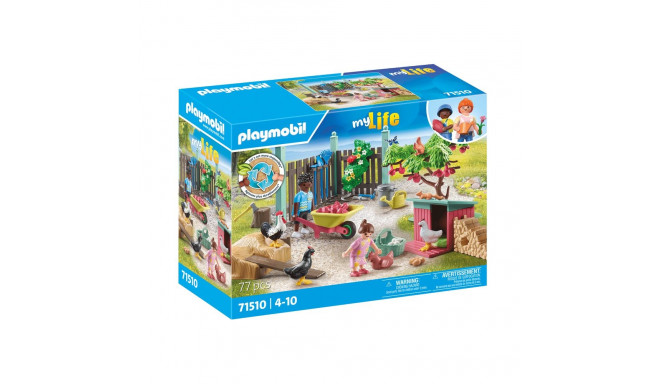 PLAYMOBIL MY LIFE Little Chicken Farm in the Tiny House garden 71510