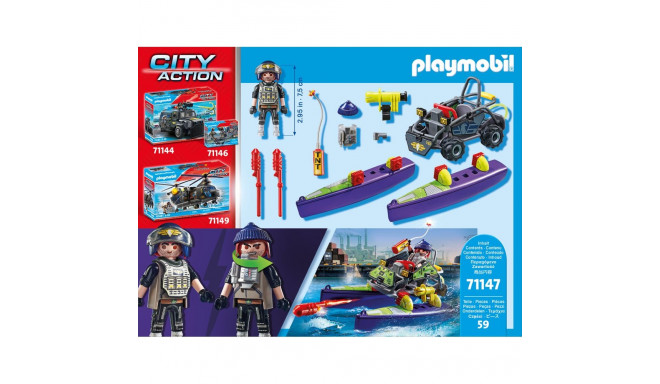 PLAYMOBIL CITY ACTION Taktikaline Üksus - Mitme Maastiku ATV 71147