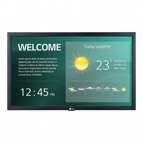 LG 22SM3G-B 21,5-tolline maastikuformaadis monitor 1920x1080 250 cd/m² 14 ms HDMI USB WebOS 16/7 178