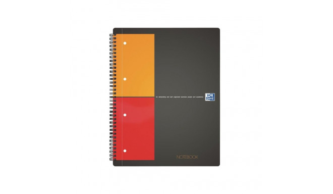 Folder in spiral binding A4+ squared OXFORD International Notebook cardboard covers 80 pages