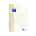 Folder in spiral binding A5+ lined OXFORD Touch cardboard covers beige 70 sheets