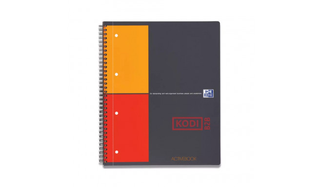 Folder in spiral binding A4+ squared OXFORD International Activebook plastic covers 80 pages