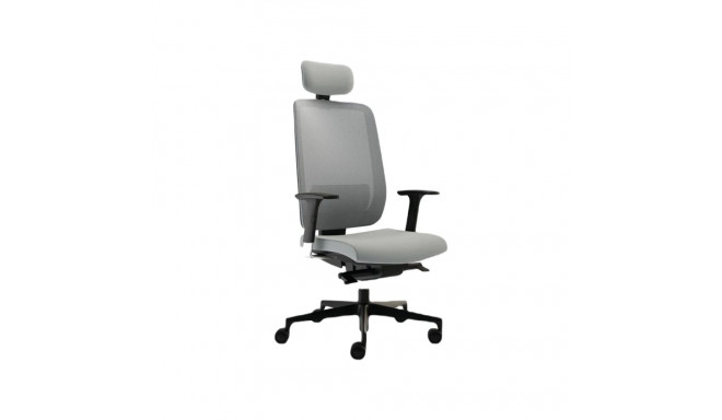 Office chair TEXAS gray mesh backrest/BN5 gray seat, lower. foot, with headrest