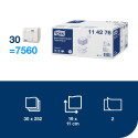Toilet paper 2-layer TORK Extra Soft Premium T3 19x11cm 252 sheets (114276)