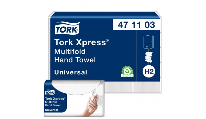 Tissue paper 2-layer TORK Xpress Multifold Universal H2, 23.4x21.3cm 190 sheets (471103)