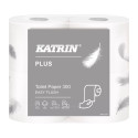 Туалетная бумага 2-х слойная KATRIN Plus Toilet 300RF (10500) 4 рулона