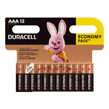 Batteries AAA DURACELL Basic 1.5V 12 pcs