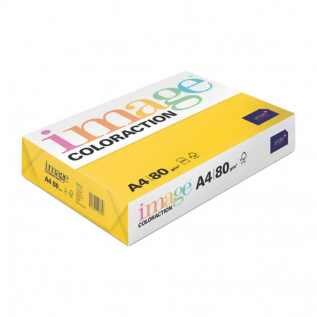 Color paper A4 80g IMAGE Coloraction no.56 dark yellow (Sevilla) 500 sheets