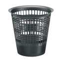 Paper basket 10L mesh plastic black