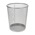 Paper basket FORPUS 16L metal silver