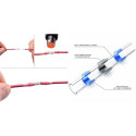 Thermocambric, insulating tube with solder for 0.5-1.0mm2 wires