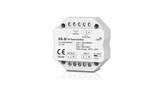 SS-B single channel 230V controller without dimming function + Push Key