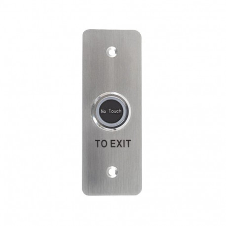 Exit button without touch, waterproof, IP65, recessed