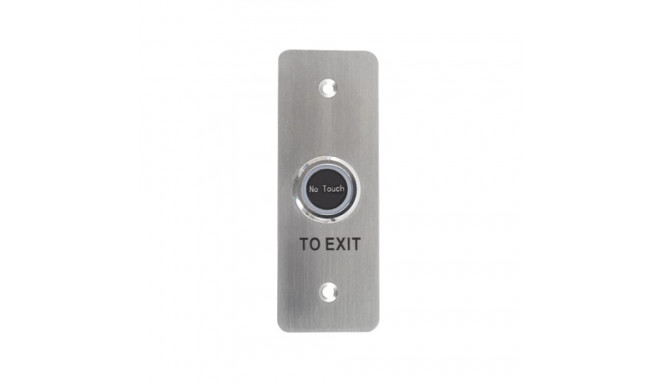 Exit button without touch, waterproof, IP65, recessed