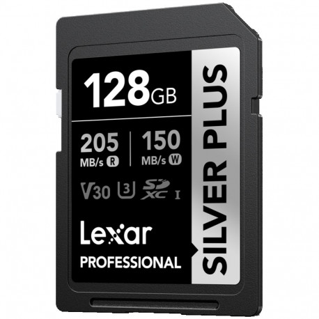 Lexar memory card SDXC 128GB Professional Silver Plus 1066x UHS-I U3 A2 V30