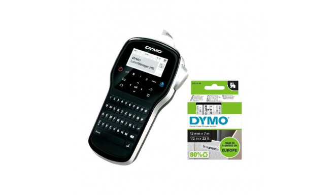 DYMO LabelManager 280 Etiketiprinter (USB-ühendus) (S0968940/S0968920) + D1 12mm x 7m lint