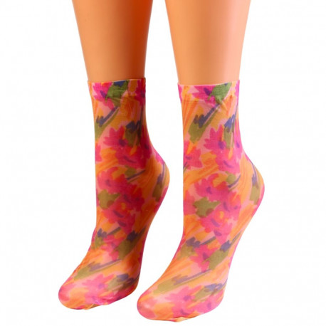 SOKISAHTEL Sarah Borghi BENEDETTA õhukesed printmustriga sokid 444