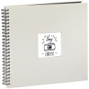 Photo album spiral fine art chalk, white