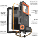 TECH-PROTECT IPX8 UNIVERSAL DIVING WATERPROOF CASE BLACK/ORANGE