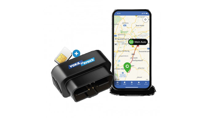 IoT YUKAtrack AIO GPS OBD2 Car Tracker with SIM + Data Flat