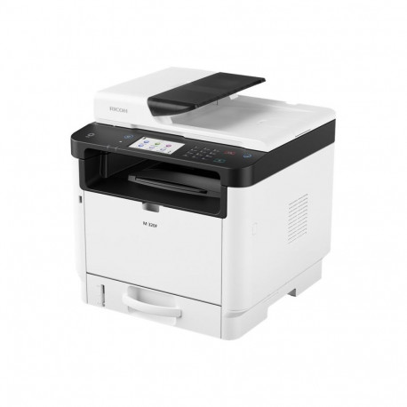 RICOH MFP M320FSE 32ppm print/copy/scan/fax USB LAN PCL/PS3 256MB duplex ARDF 1x250+50 sheets starte