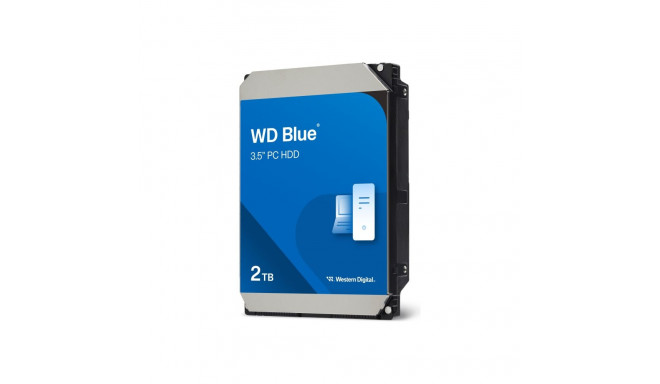 WD Blue 2TB SATA 6Gb/s HDD internal 3.5inch serial ATA 256MB cache 7200 RPM RoHS compliant Bulk