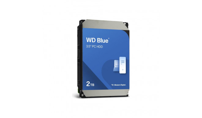 WD Blue 2TB SATA 6Gb/s sisemine 3,5-tolline kõvaketas 256MB puhver 7200 p/min RoHS nõuetele vastav B