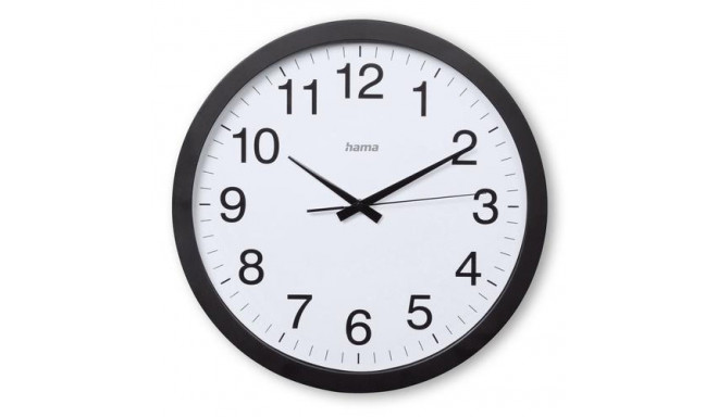 Hama Aruba Quartz clock Circle Black, White