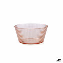 Bowl Quid Sunset Coral Plastic 15 cm (12 Units)