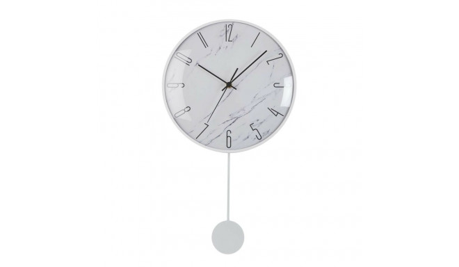 Wall Clock Versa Pendulum Metal Crystal MDF Wood 4,5 x 56 x 29 cm